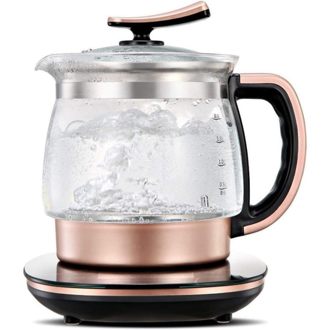 Con capacita dichiarata di 2 litri, una caraffa elettrica raccoglie l'acqua da scaldare