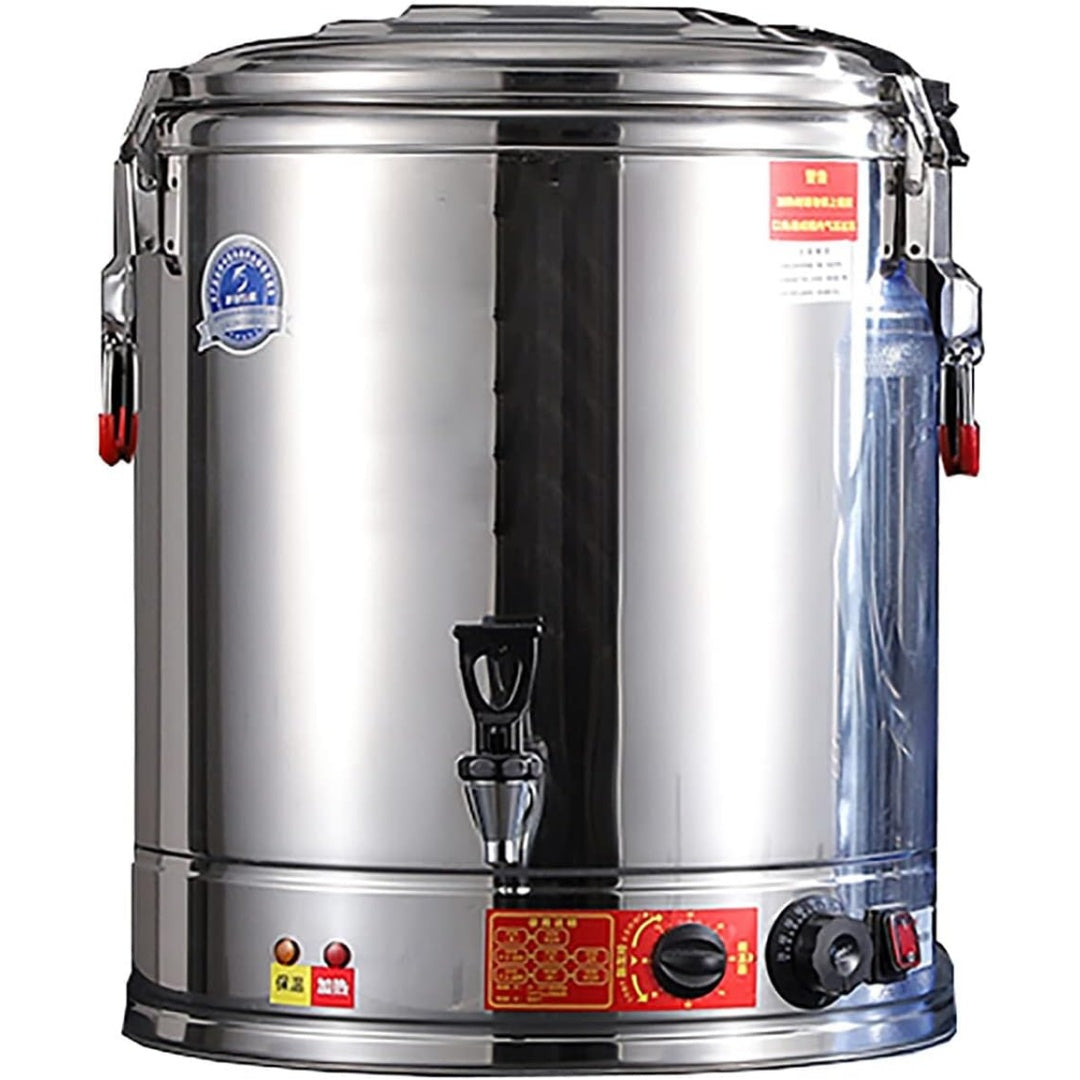 La riserva termica accompagna il servizio delle bevande con coperchio e con corpo in acciaio inox